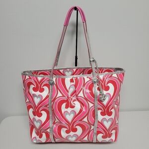 Brighton Ricki Coated Canvas Heart Tote Bag.